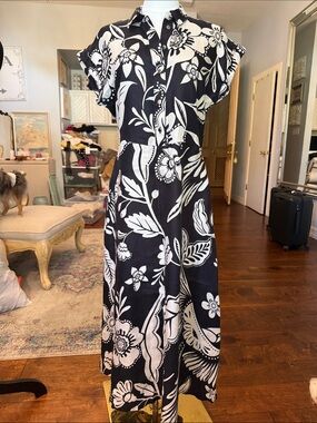 Floral Linen Dress